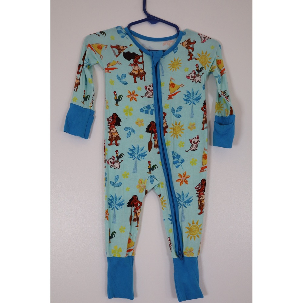 Little Sleepies Disney Moana Zippie 0-3 Months